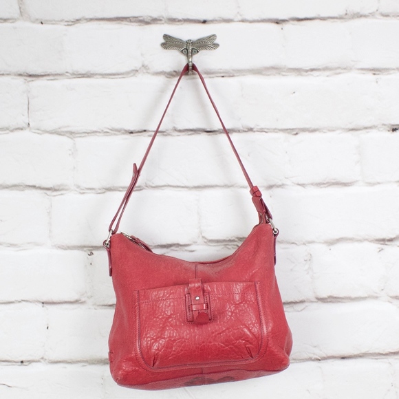 Cole Haan Handbags - Cole Haan Soft Red Leather Handbag Purse Bag